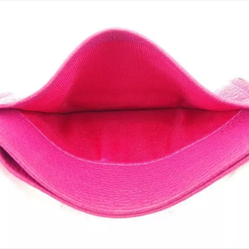 Miu Miu Card Case Logo Pink Gold leather Woman Authentic Used D1954 - Picture 5 of 7